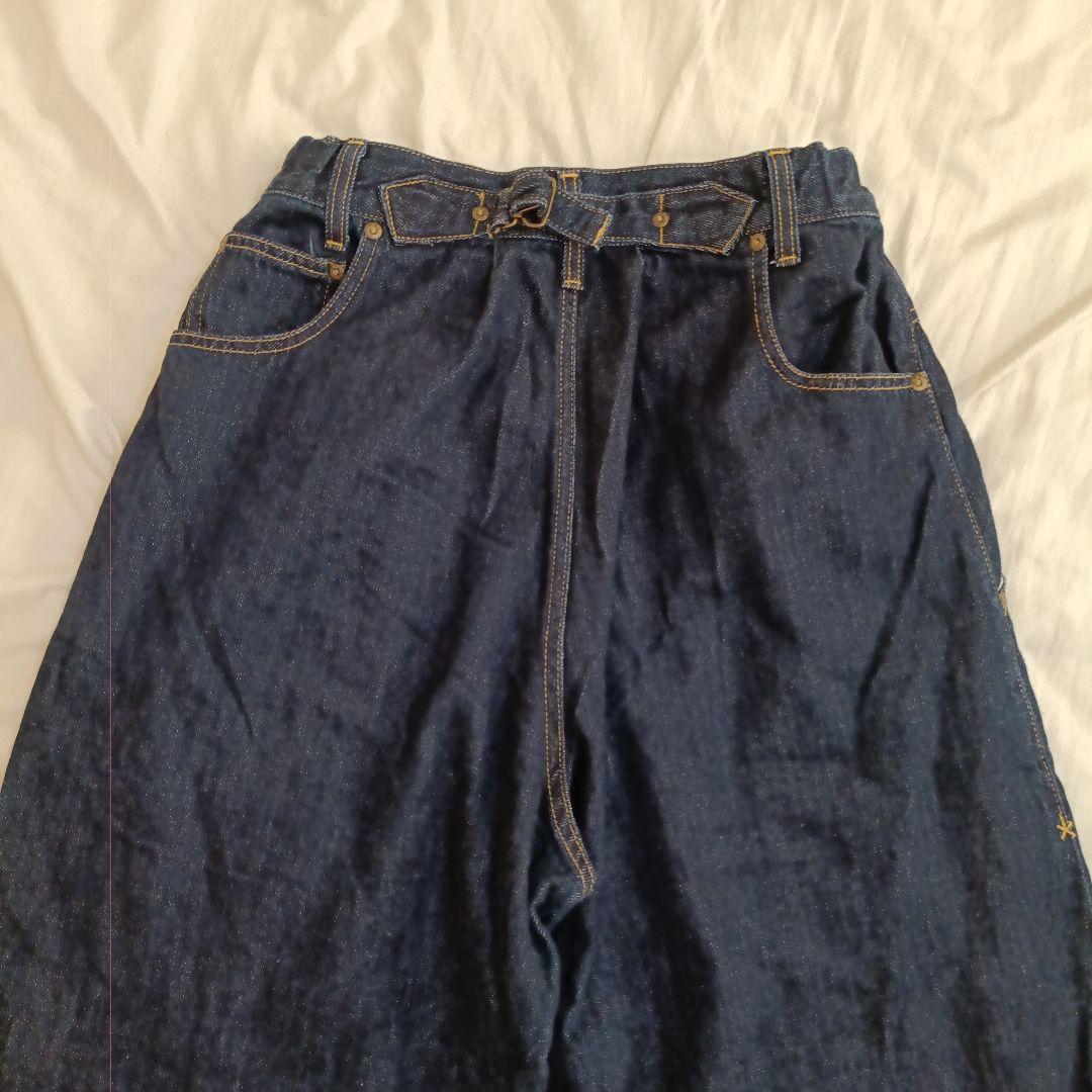 Lee×mmercibeaucotp, コラボ　後ろ前ワイドデニムパンツ　（М）