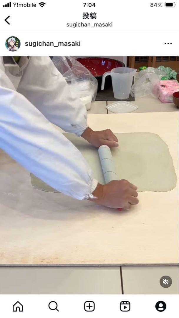 簡単にお蕎麦が打てるエンボスローラー