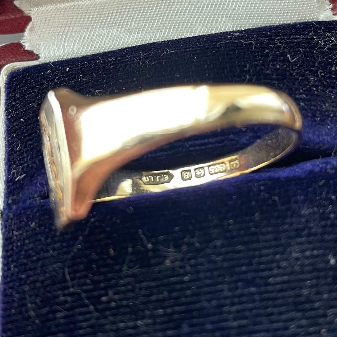 s♡・:*˚　ビンテージ　シグネットリング　9金　9k