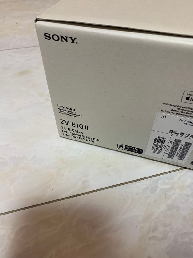 【ほぼ新品】SONY ZV-E10Ⅱ ダブルズームレンズキット 、本体、（98）