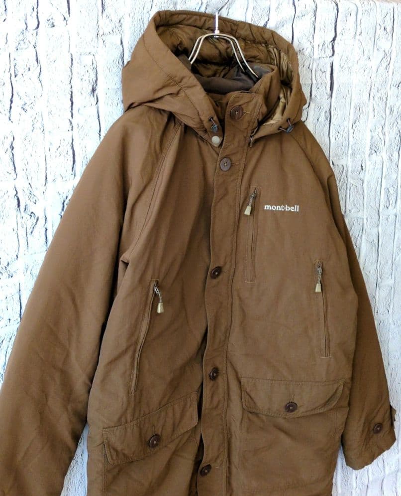 モンベル　ハスキーコート メンズS ブラウン