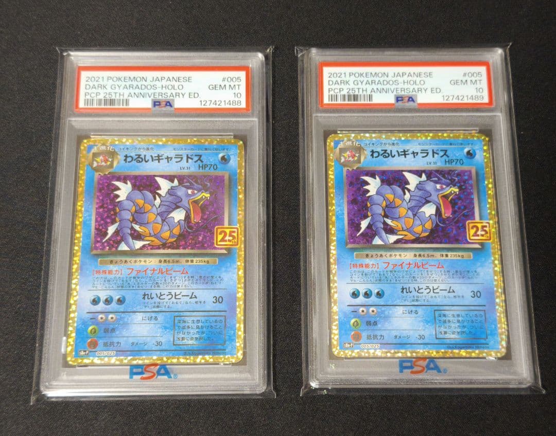 わるいギャラドス 25th ANNIVERSARY PSA10 連番　2枚