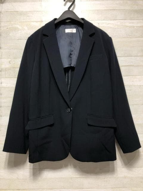 新品☆3L紺系♪パンツスーツ♪洗える♪お仕事・通勤・フォーマル☆A255