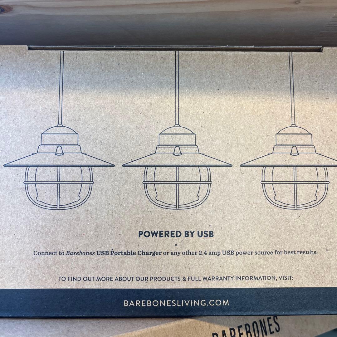 Barebones エジソンストリングライト【白】