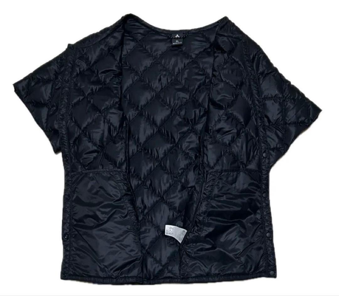 極美品　モンベル　半袖ダウンジャケット　黒 大きいサイズ