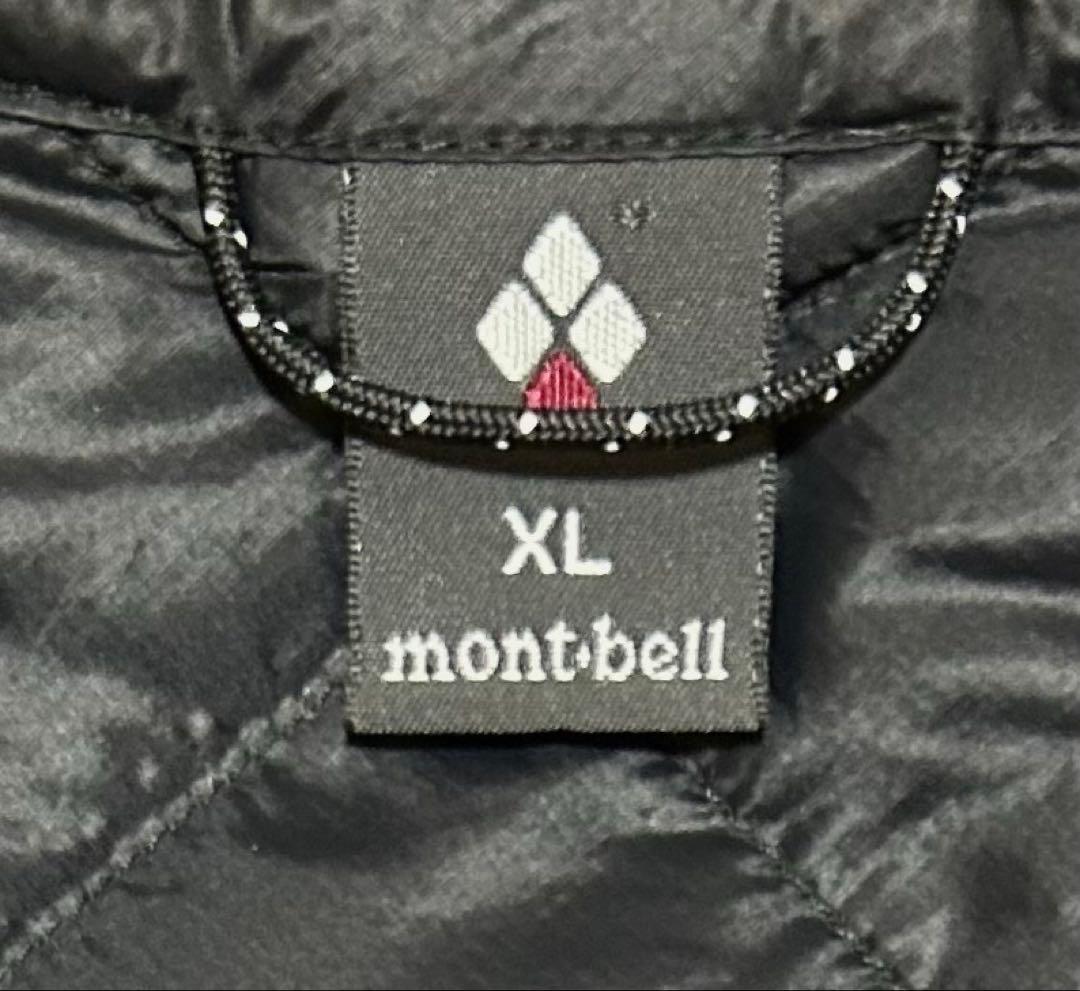 極美品　モンベル　半袖ダウンジャケット　黒 大きいサイズ