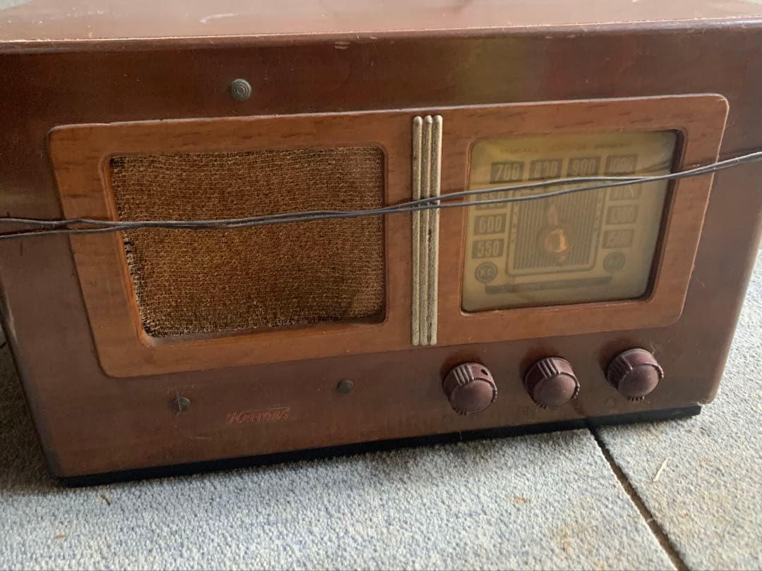 骨董品　真空管ラジオ　大阪無線　昭和アンティーク