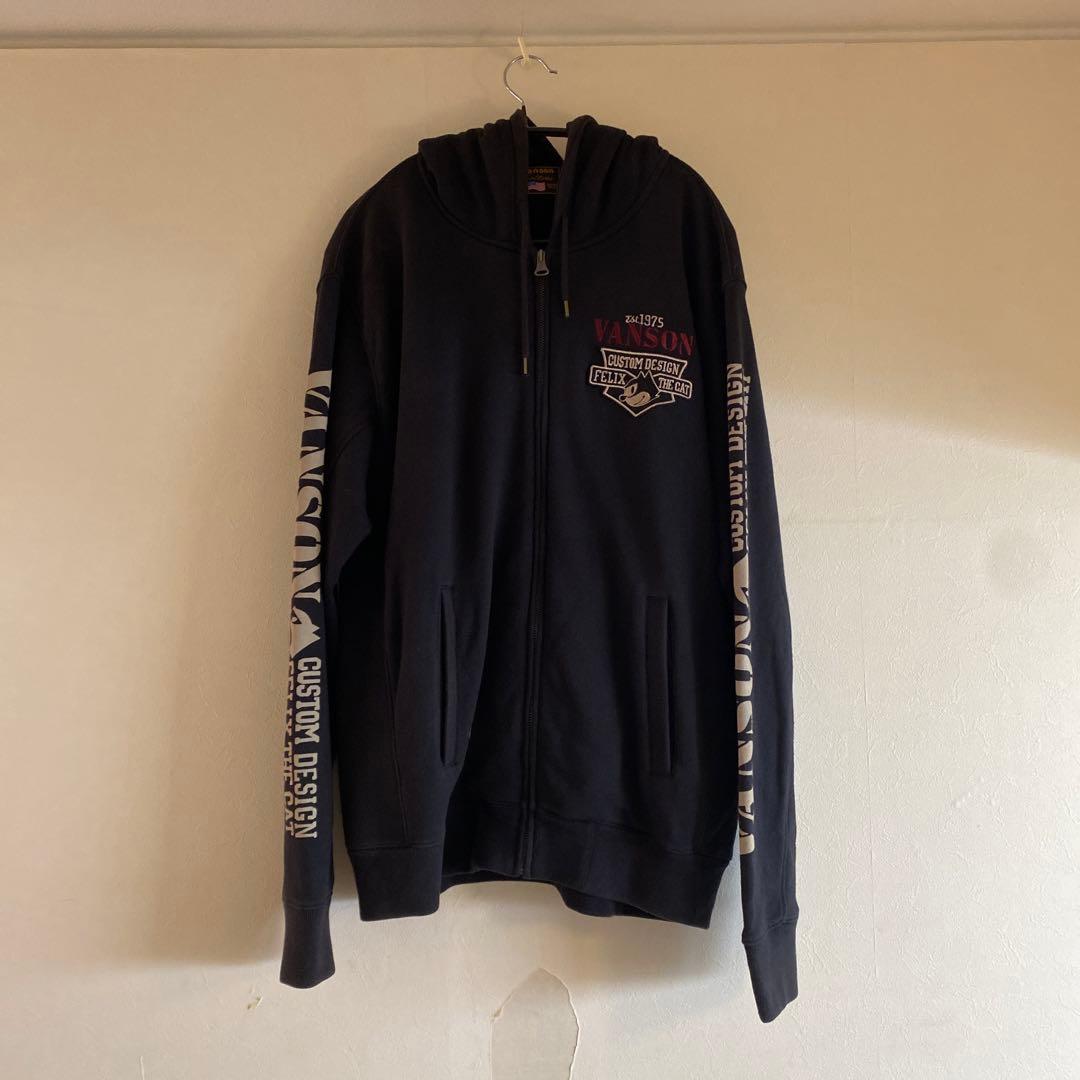 VANSON ジップ パーカー フェリックス バイカー