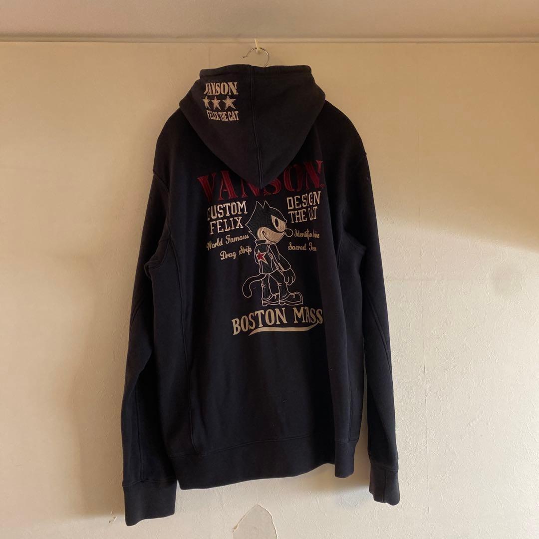 VANSON ジップ パーカー フェリックス バイカー