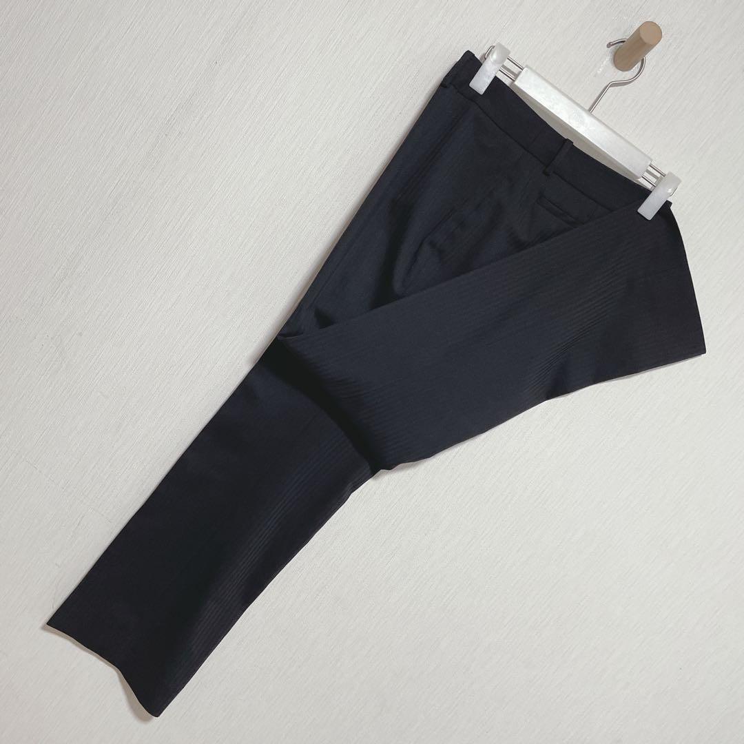 LES￼ MUSE スーツセット　L パンツスーツ　3点　黒 ウオッシャブル