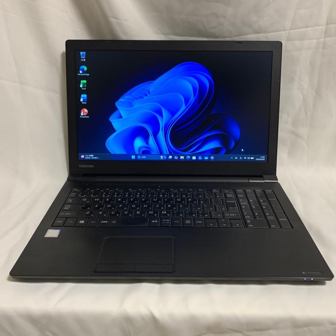 T035【美品】東芝 15.6型/i3第8世代/8GB/SSD256GB