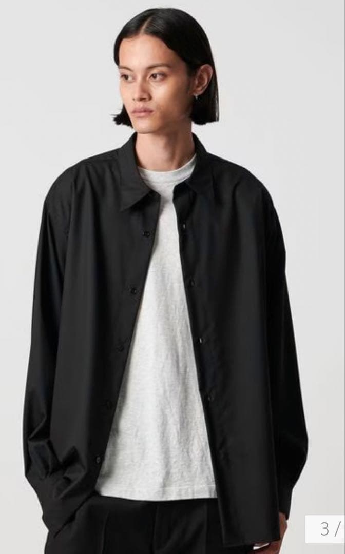 本日のみ　＜H＞レセプショニスト トロピカルウール レギュラーカラーシャツ