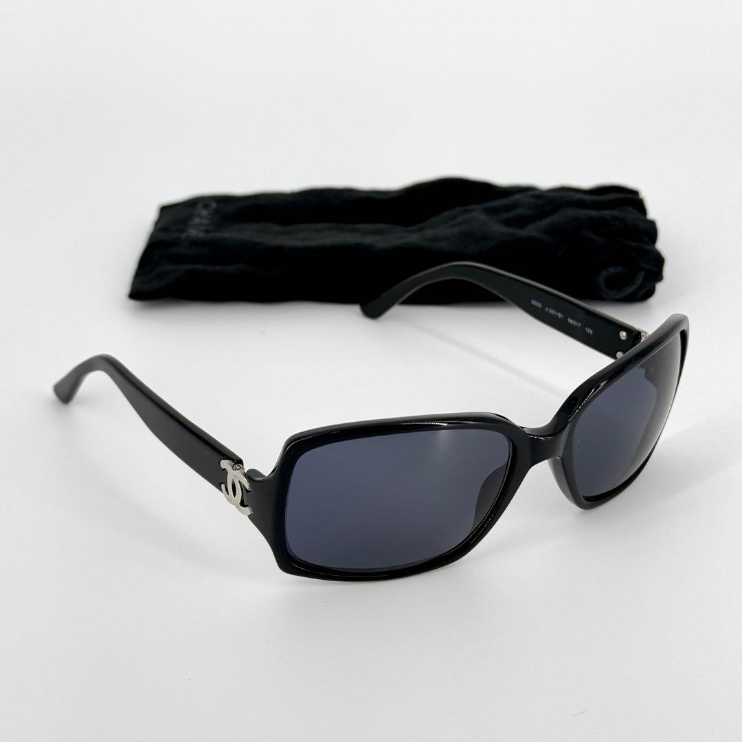 CHANEL サングラス 5030 ココマーク ロゴ ブラック シルバー 黒