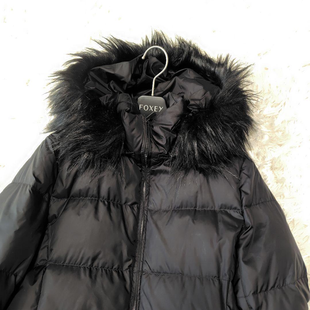 【美品♡定価6.4万】現行セオリー　フーデッドダウンコート　黒　ファー