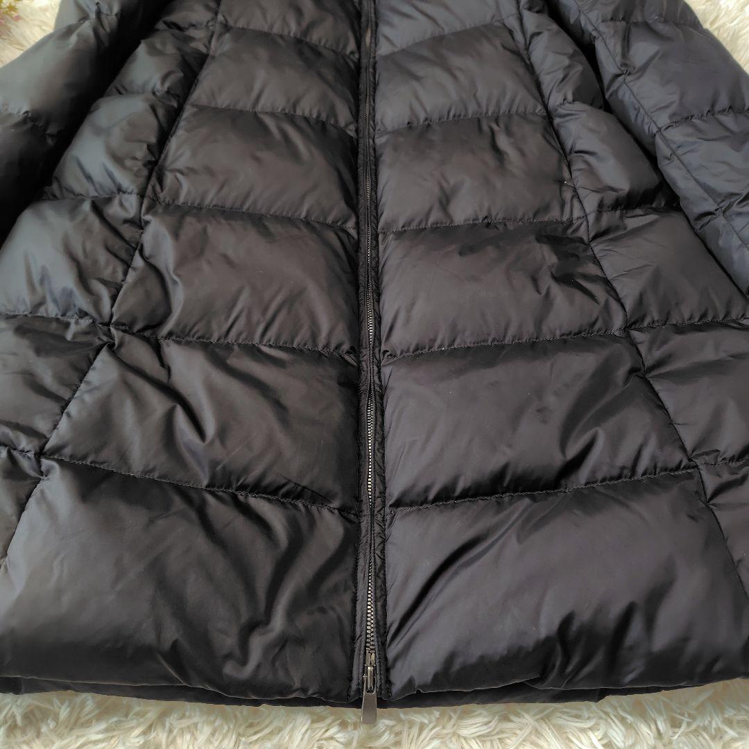 【美品♡定価6.4万】現行セオリー　フーデッドダウンコート　黒　ファー