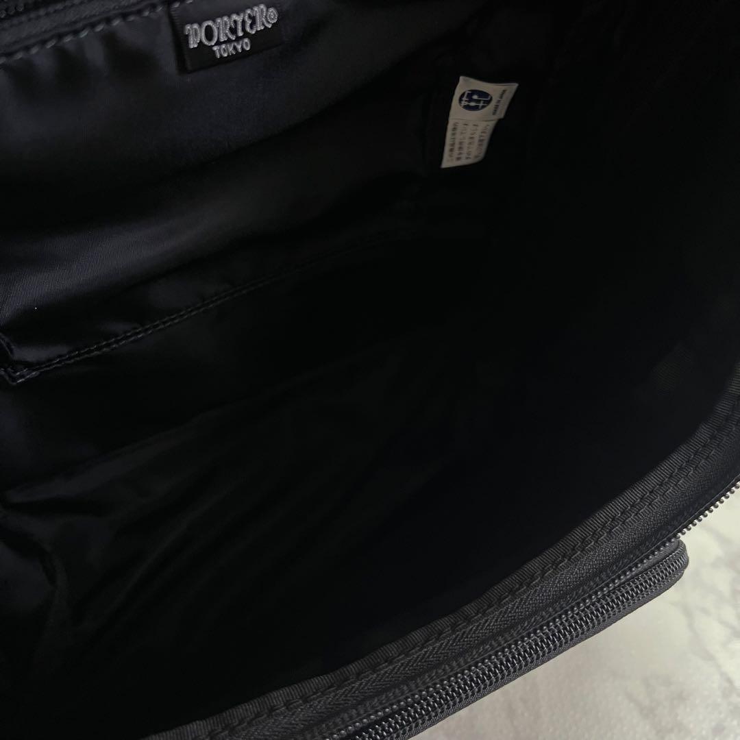 美品PORTER ポーター PLAN プラン リュック バックパック ブラック