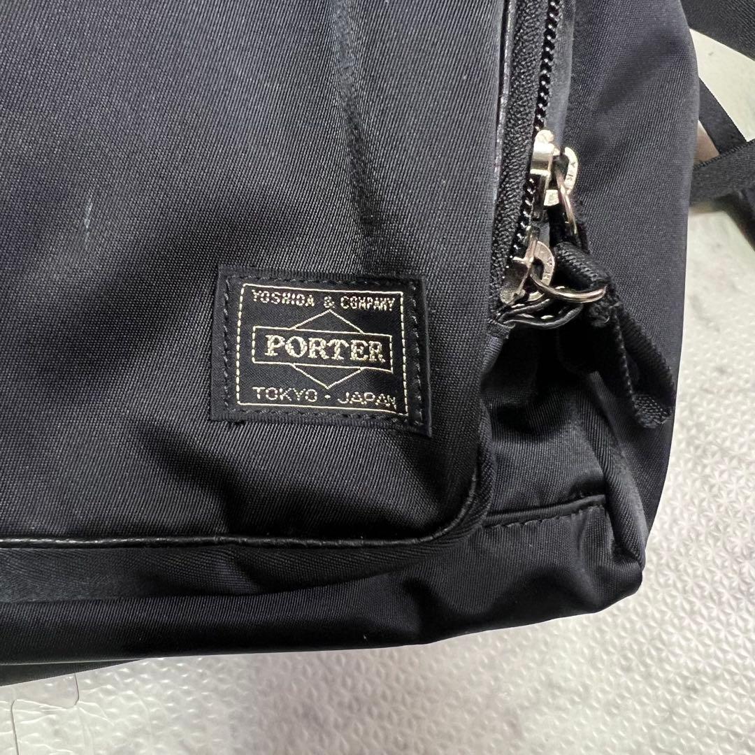 美品PORTER ポーター PLAN プラン リュック バックパック ブラック