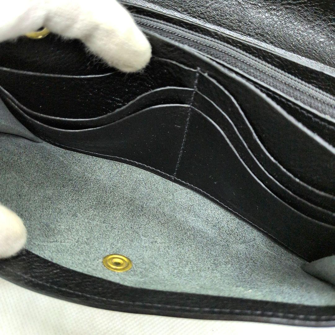 【未使用 現行】イルビゾンテ　ロングウォレット　フラップ　シボ革　大容量　蛇腹