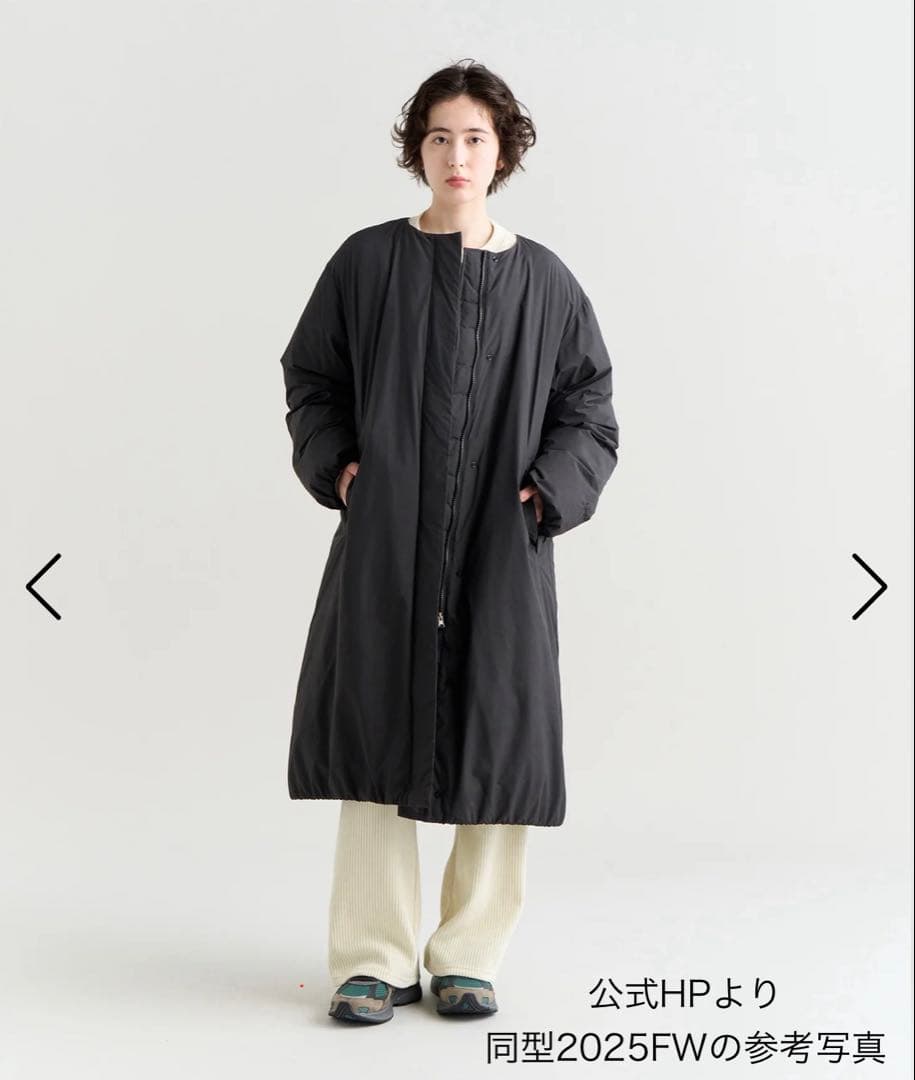 【NANGA】ブラック ロングダウンジャケット WM