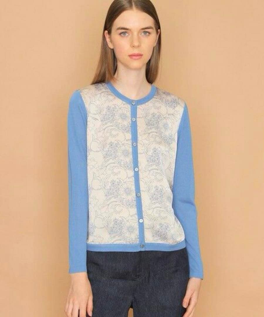 新品 定価4万 マッキントッシュロンドン ラインバイブリーコンビカーディガン