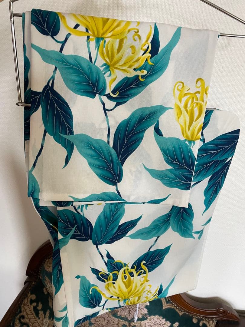 セオアルファ　浴衣 単品　イランイラン柄