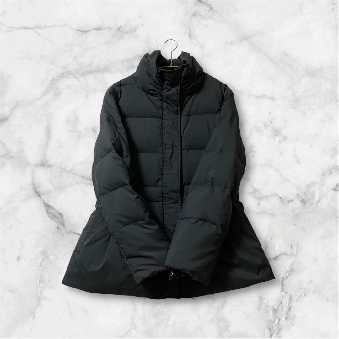 ソニアリキエル　ダウン80%ショートコート　ペプラム　リボン　大きめ　LL 黒