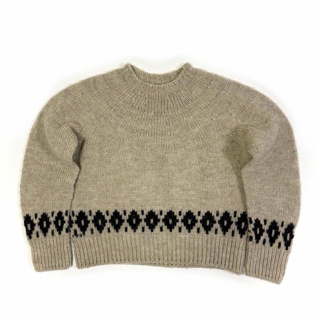 マーガレットハウエル 23AW バルキーウール フェアアイルニット ベージュ M