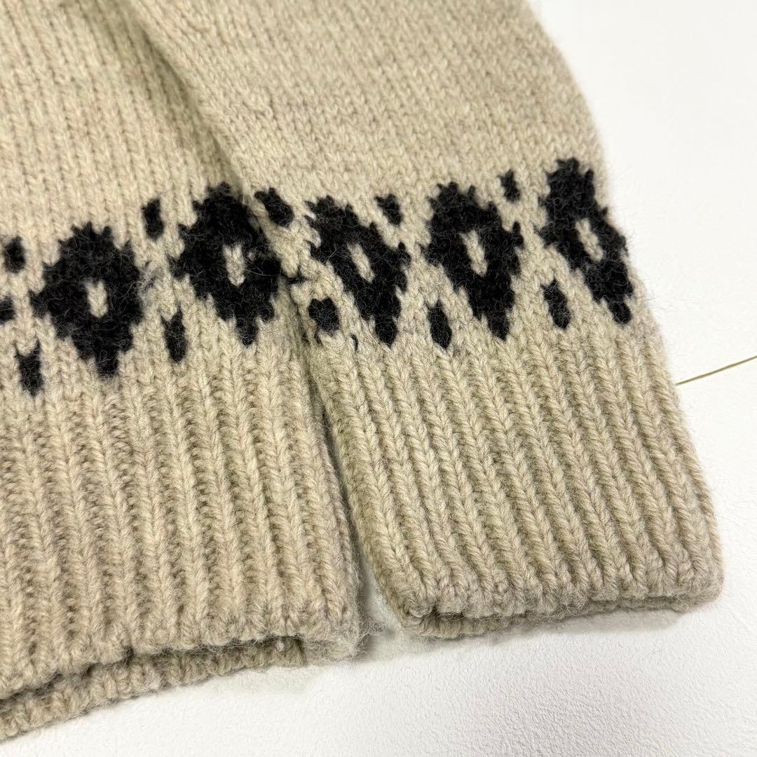 マーガレットハウエル 23AW バルキーウール フェアアイルニット ベージュ M