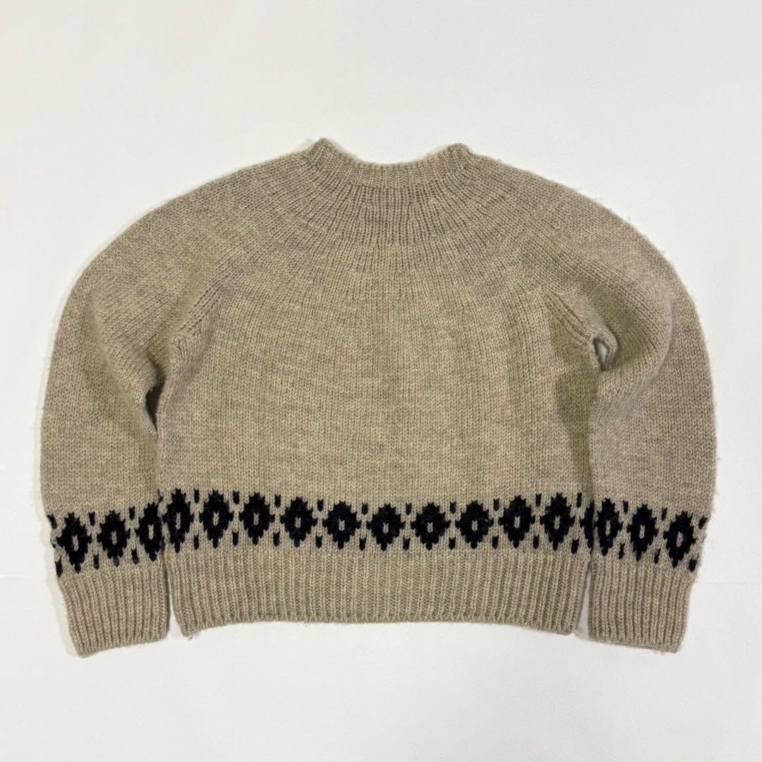マーガレットハウエル 23AW バルキーウール フェアアイルニット ベージュ M