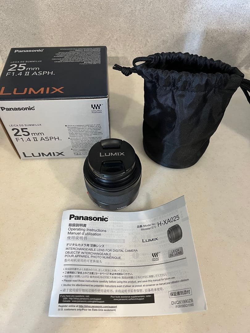 カメラレンズ LEICA 25mm/F1.4 II ASPH. LUMIX