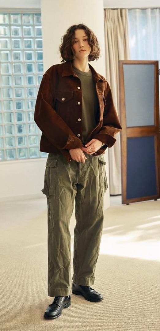 トップス HERILL Goldencash Pullover khaki/2