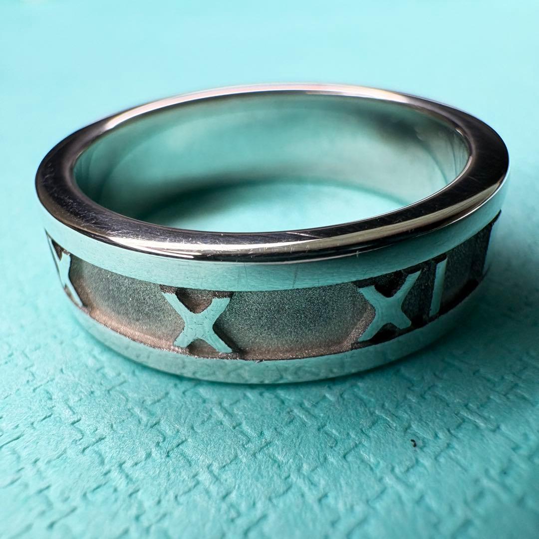 【美品】約18号 ティファニー Tiffany アトラス　リングSV925