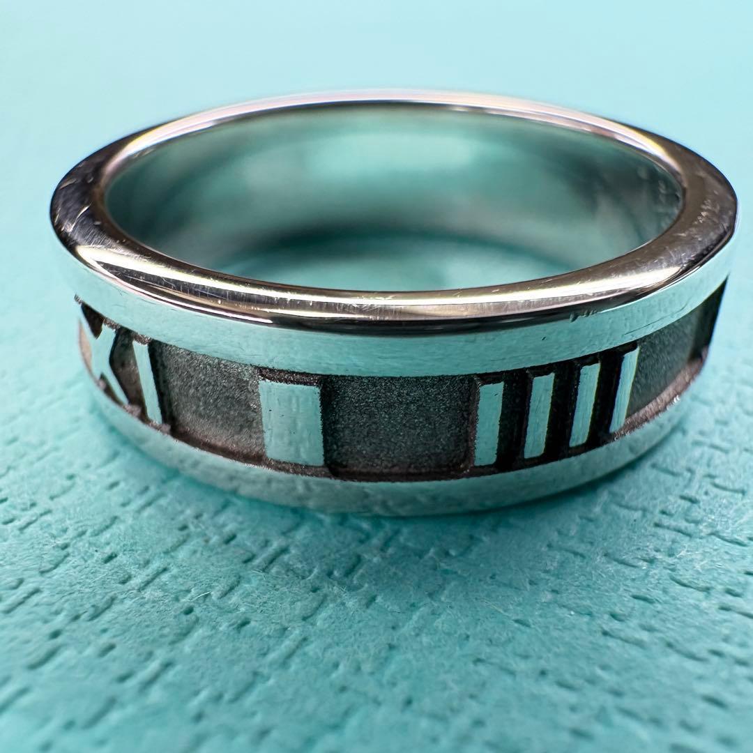 【美品】約18号 ティファニー Tiffany アトラス　リングSV925