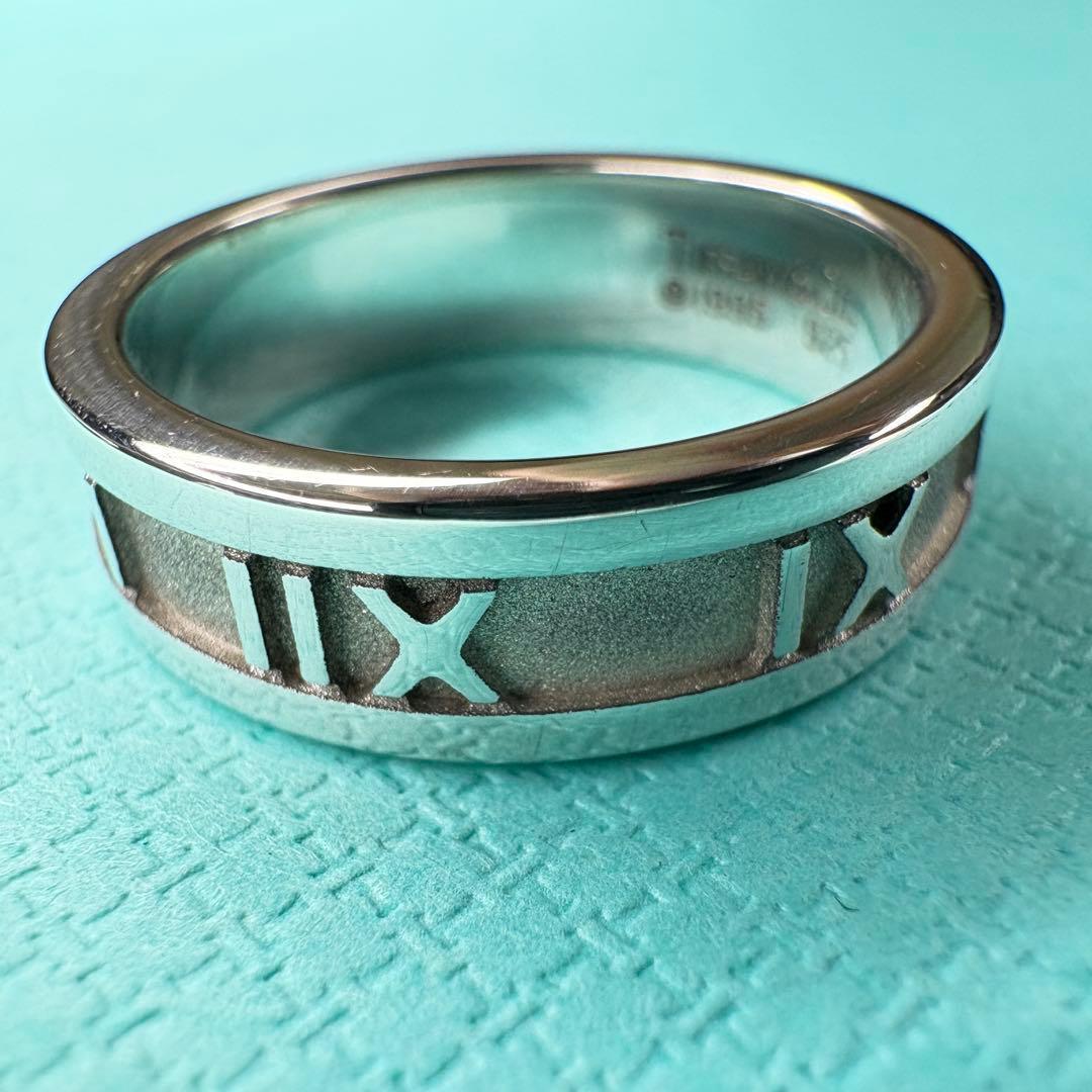【美品】約18号 ティファニー Tiffany アトラス　リングSV925