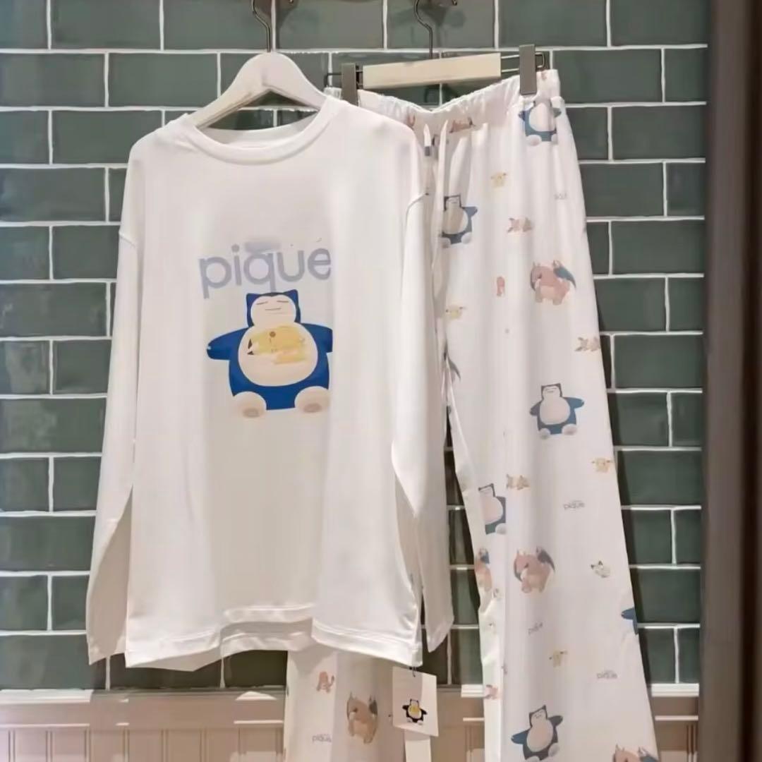 【新品未使用】ポケモン パジャマ ルームウェア ジェラートピケ カビゴン