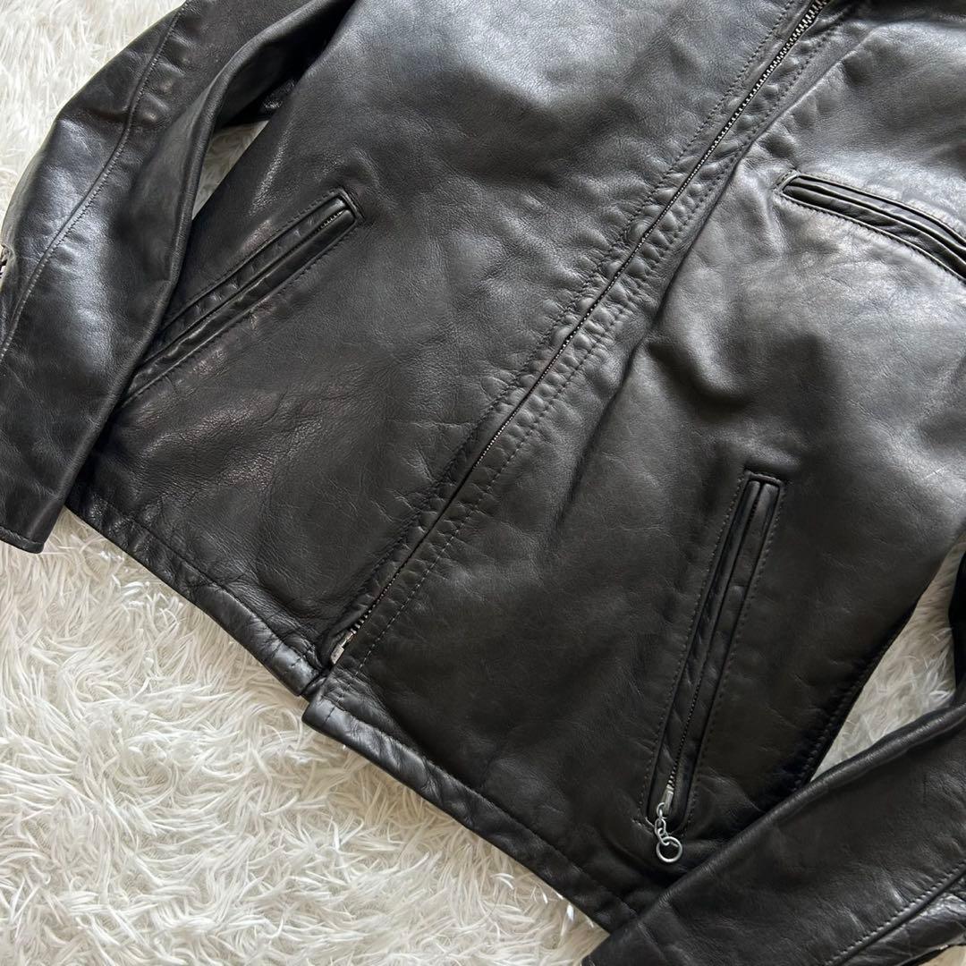 SCHOTT 641 シングルライダースジャケット ボアライナー 38 L相当