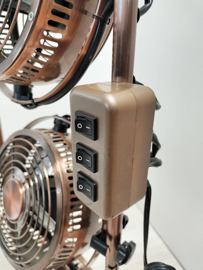 DOSHISHA HBM-166-BM ブロンズ 3連タワー型 メタル扇風機