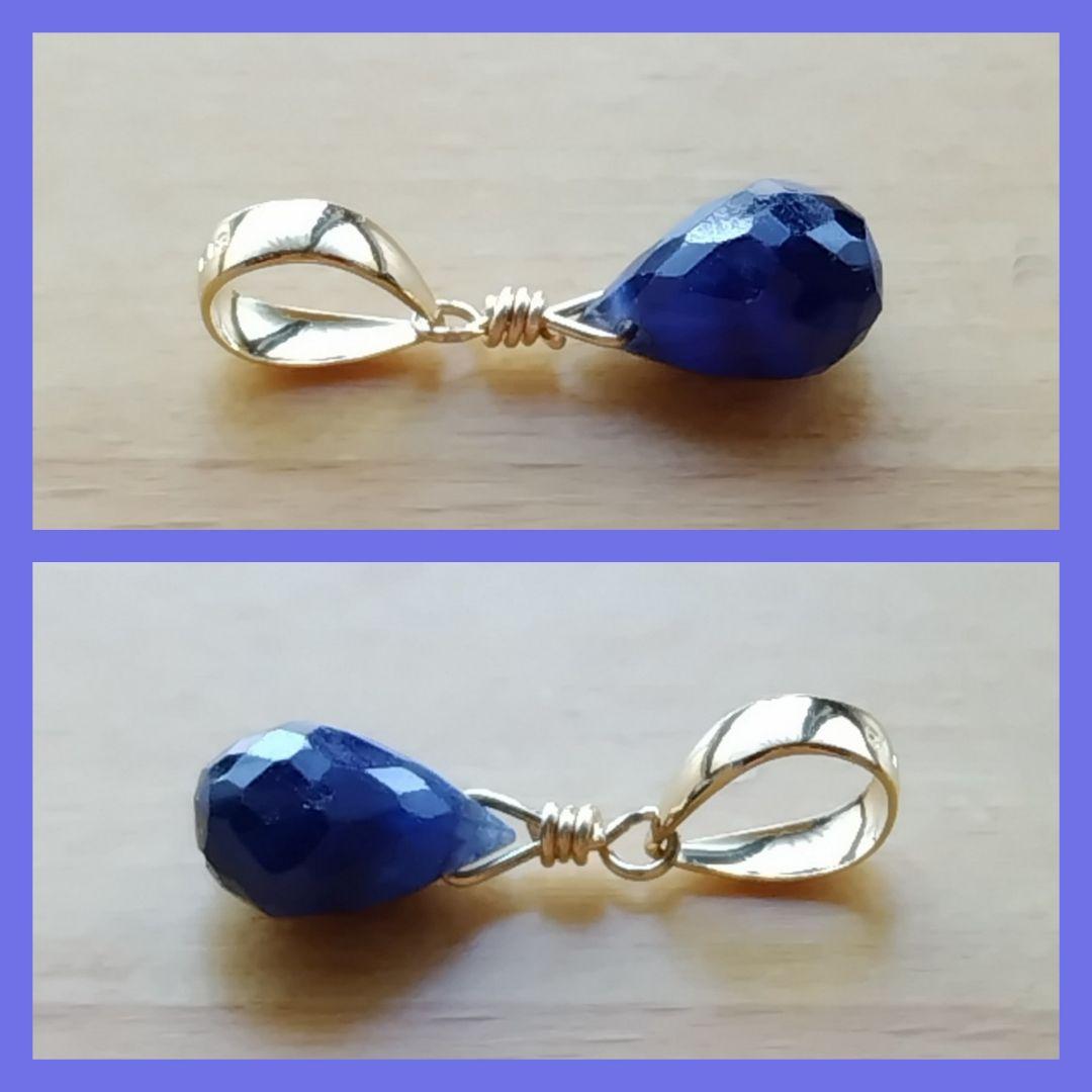 【専用ページ】K18ブルーサファイア・K18ピンクサファイア・ペンダントトップ