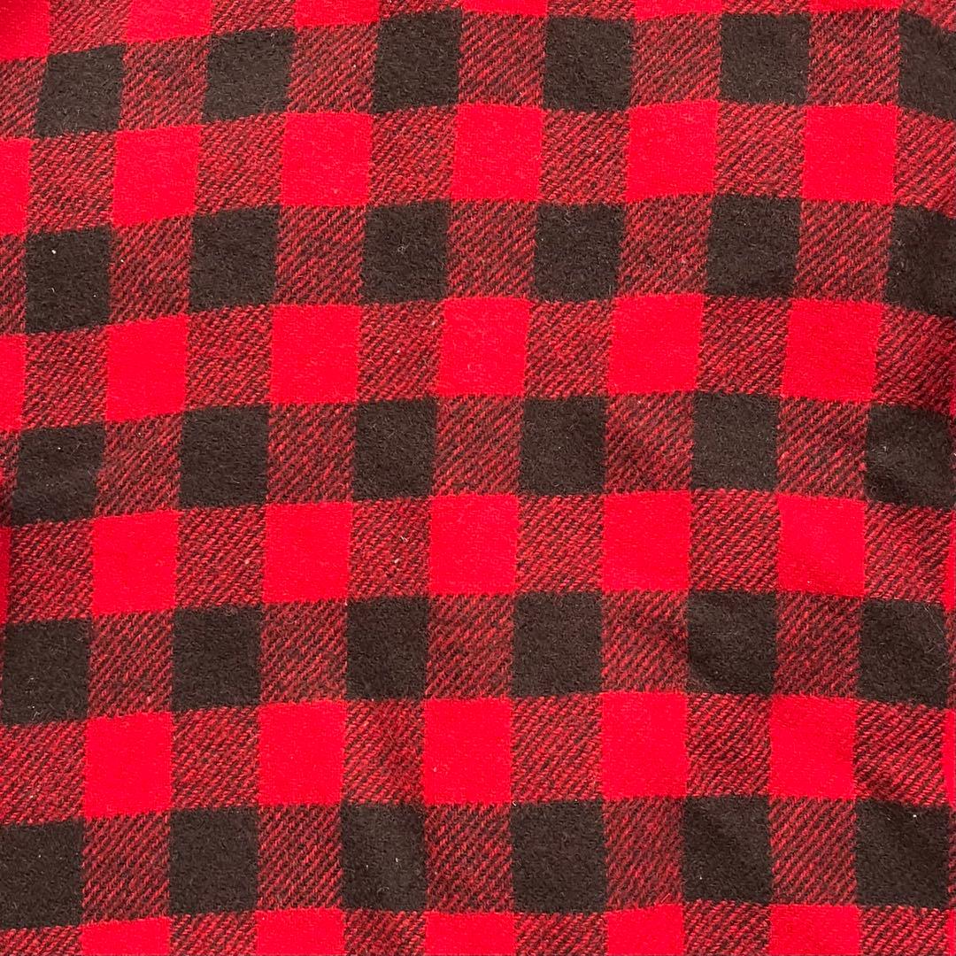 【USA製】WOOLRICH 90sバッファロー ブロック チェックウールシャツ