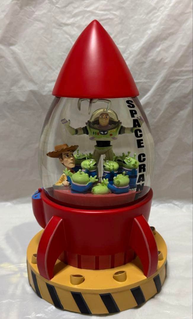 トイストーリー スペースクレーン ライトアップ オルゴール付き スノーグローブ