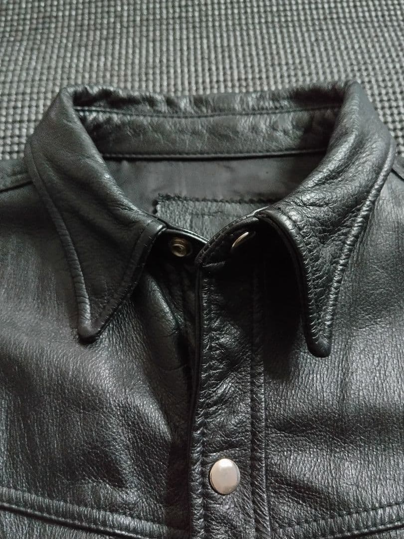 牛革 シャツ ジャケット M ヴィンテージ