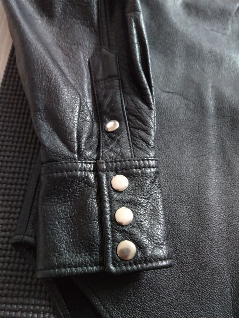 牛革 シャツ ジャケット M ヴィンテージ