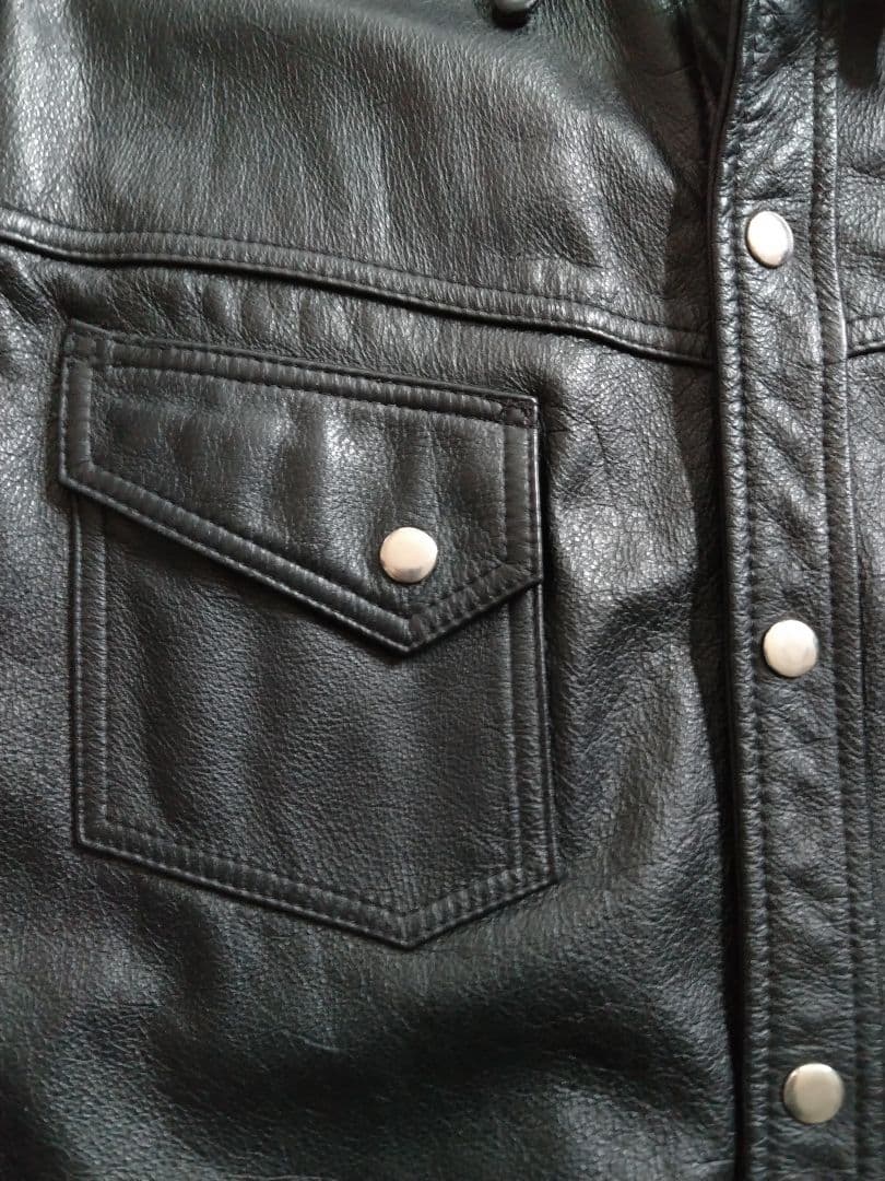 牛革 シャツ ジャケット M ヴィンテージ