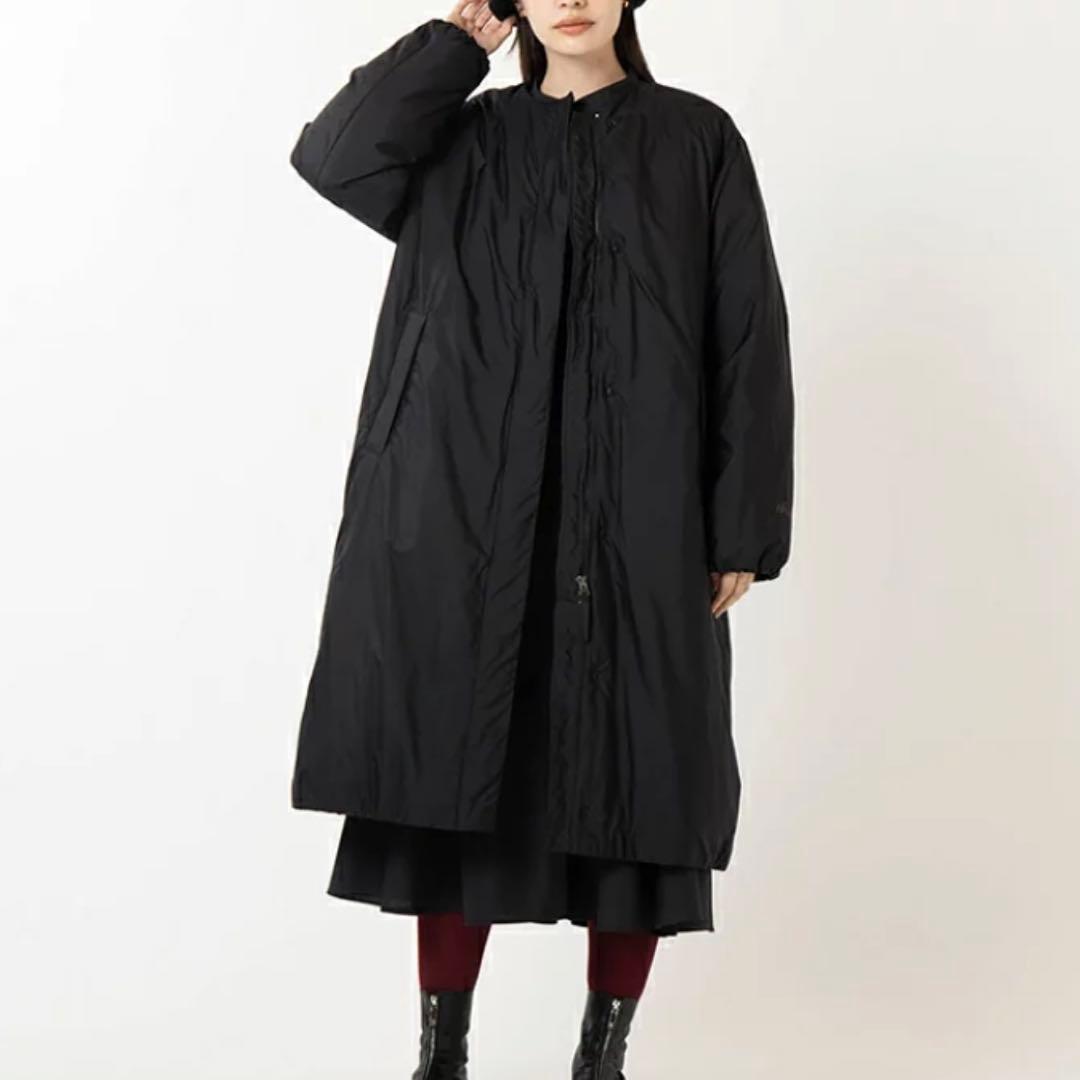 NANGA NO COLLAR DOWN COAT ノーカラー ダウンコート