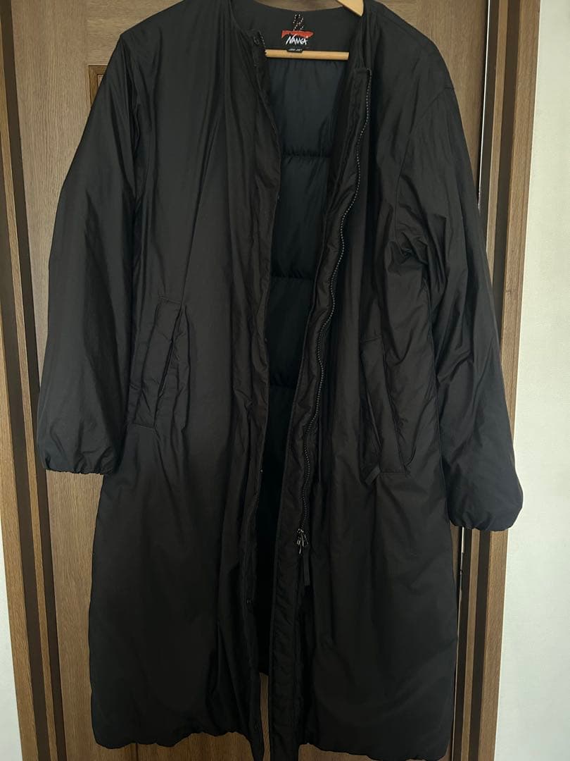 NANGA NO COLLAR DOWN COAT ノーカラー ダウンコート