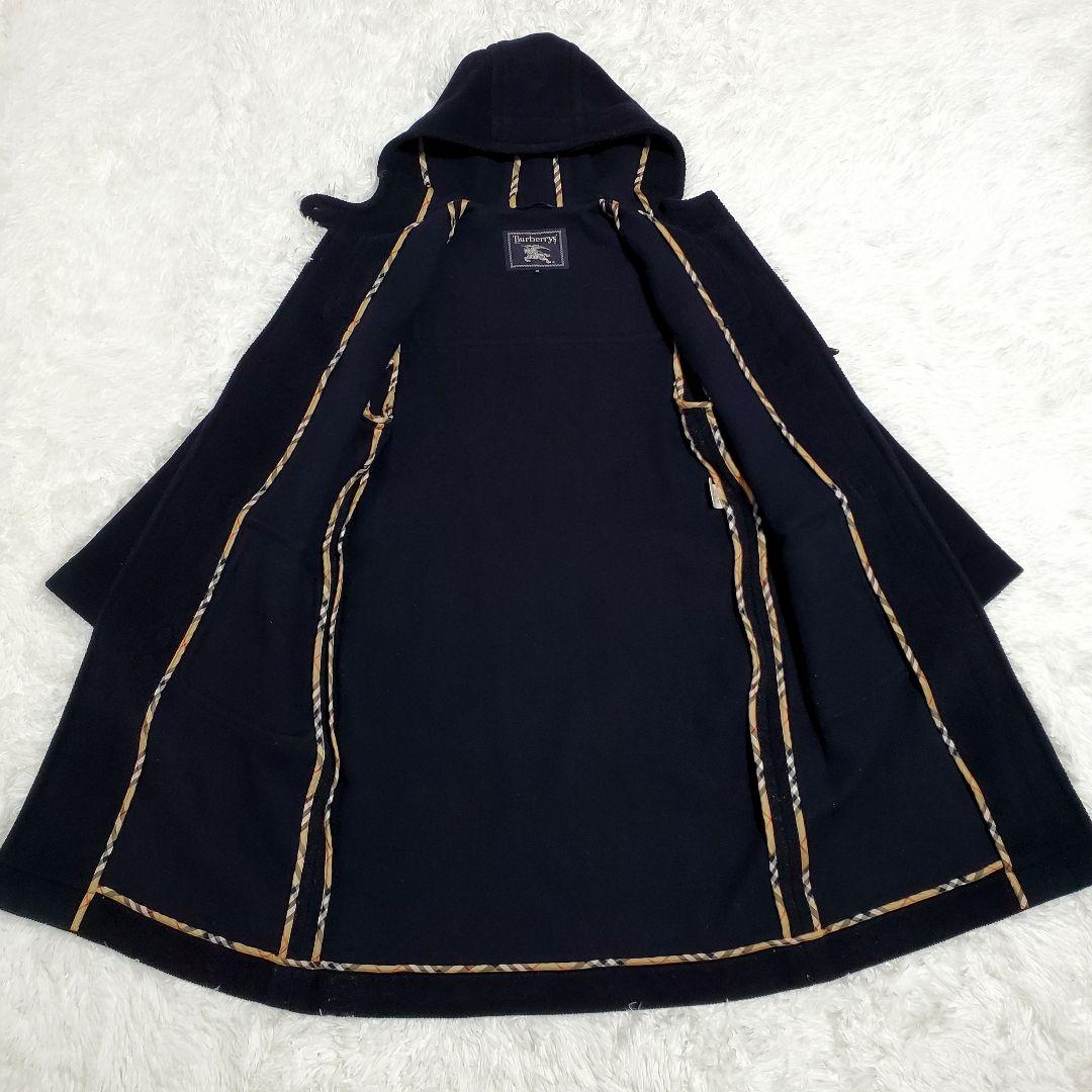 BURBERRYS　ダッフルコート　ノバチェック　フード　ダークネイビーゆっか様