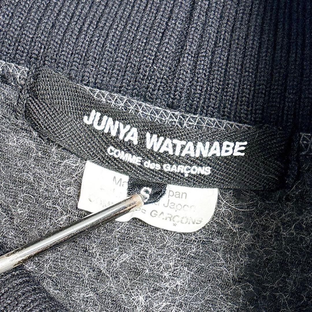 ジュンヤワタナベ コムデギャルソン　ウール混タートルネック　バイカラー