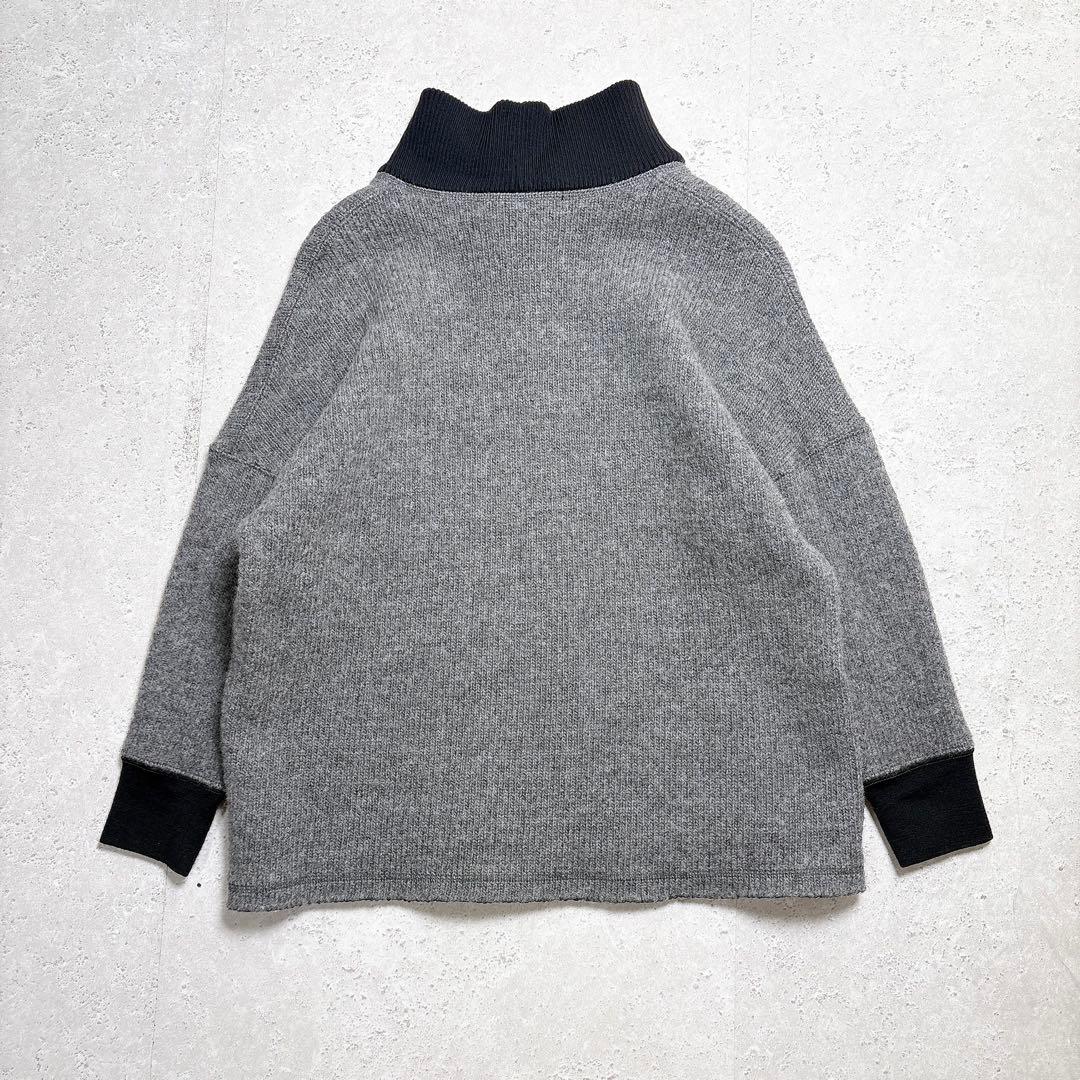 ジュンヤワタナベ コムデギャルソン　ウール混タートルネック　バイカラー