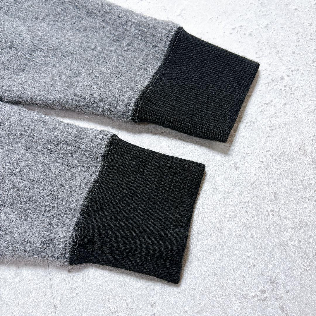 ジュンヤワタナベ コムデギャルソン　ウール混タートルネック　バイカラー