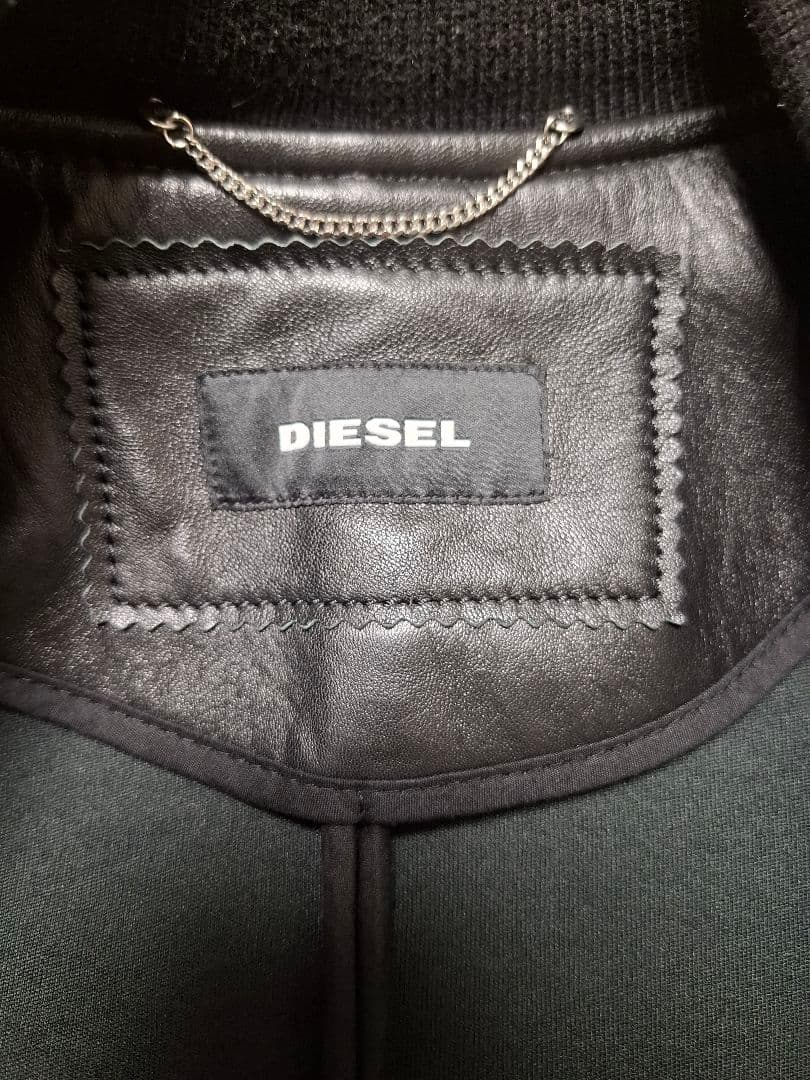 DIESEL ディーゼル レザー ボンバージャケット ラムスキン
